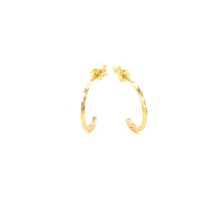 Ripple Hoop Earrings S