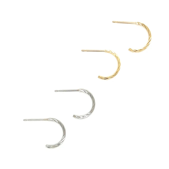 Ripple Hoop Earrings S