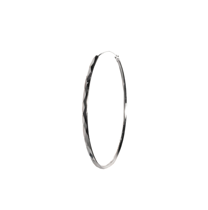 Silver Elegance Hoops 5cm